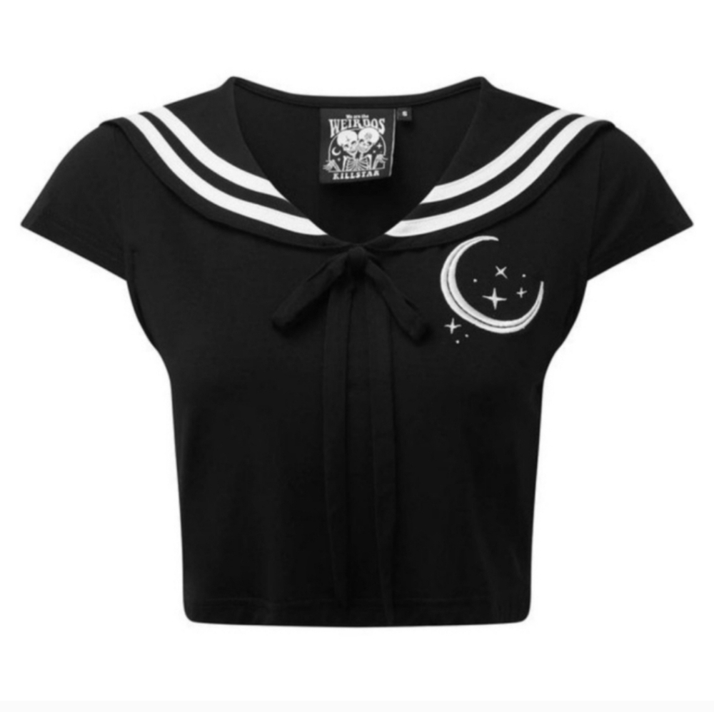Anri sailor Nautical Crop Top KILLSTAR L